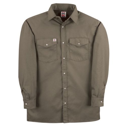 Snap Front Long Sleeve Canadian Work Shirts to 5XB and 5XT in 6 Colors