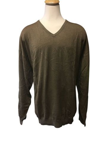 Extra Big Man's Luxury Acrylic V-Neck Sweater