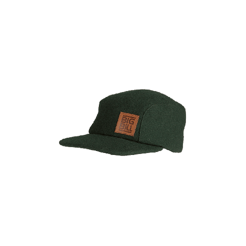 Green Wool Baseball Cap with Earflaps Made in Canada to Size 2X
