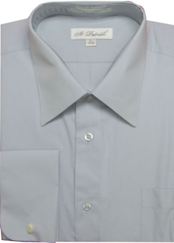 Big and Tall Fashionable French Cuff Shirts to Size 24 Neck in Laydown Collar in 5 Colors