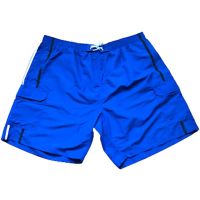 Big and Tall Two Tone Double Stripe Cargo Swim Trunks to Size 8XB in Blue, Black, Grey