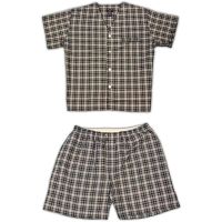 Cotton Blend Short Sleeve Broadcloth Pajamas to Size 7XB and 4X Tall
